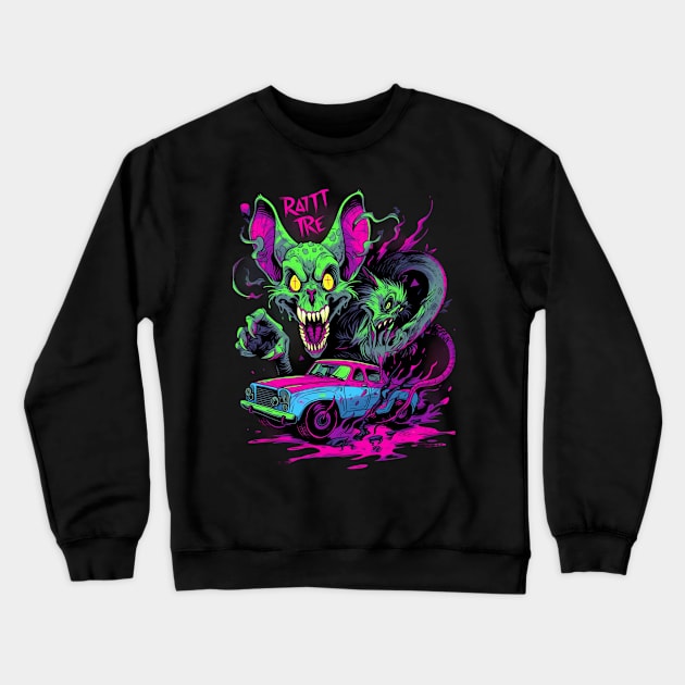 Ratfink Snakes Crewneck Sweatshirt by MikeyMeta